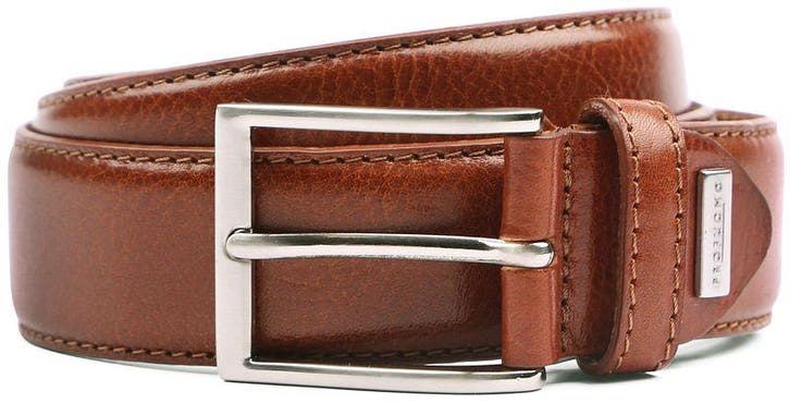 Profuomo Leren Riem Cognac maat 95 Heren, Kleding | Heren, Riemen en Ceintuurs, Riem of Ceintuur, Nieuw, Echt leder, Verzenden