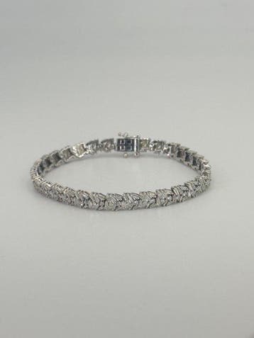 Armband - 18 karaat Witgoud - 6.00ct. tw. Diamant, Nieuw
