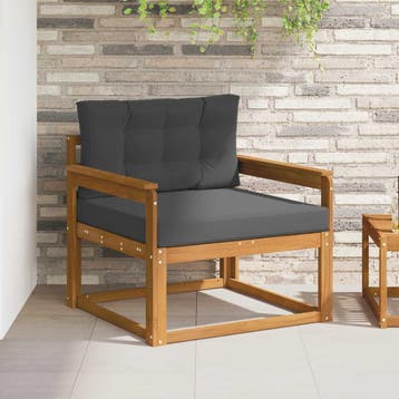 vidaXL Buiten Midden Sofa Naturel, Verzenden