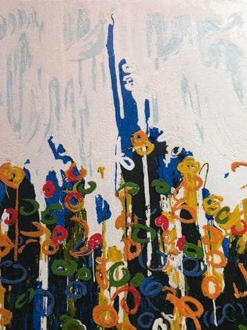Mario Schifano (1934-1998) - Splendore del floricoltore