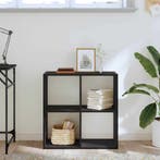 vidaXL Boekenkast Zwart Eiken 68.5 x 32 x 68.5 cm, Huis en Inrichting, Kasten | Boekenkasten, Verzenden, Nieuw