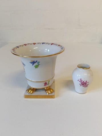 Herend - Pot (2) - Porselein - Hand painted