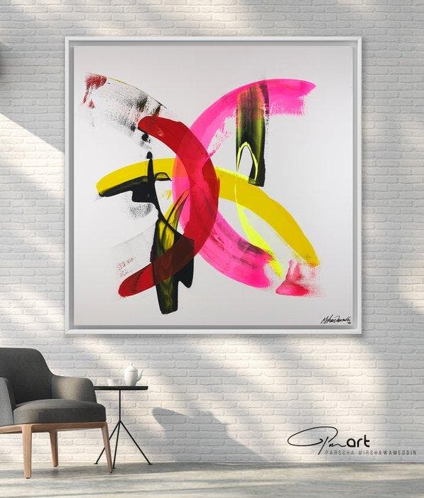 Parscha Mirghawameddin - Chaotic Harmony - XXL, Antiek en Kunst, Kunst | Schilderijen | Modern
