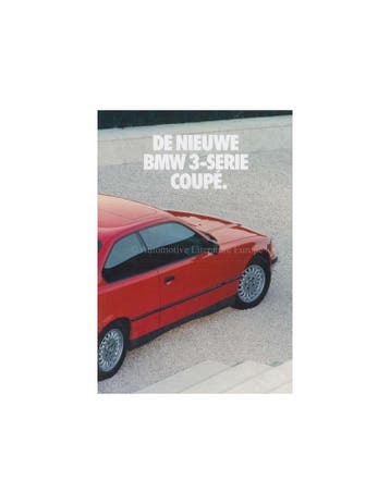 1992 BMW 3 SERIE COUPE BROCHURE NEDERLANDS, Ophalen of Verzenden