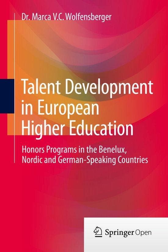 Talent Development in European Higher Education, Livres, Langue | Anglais, Envoi