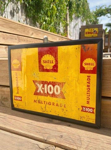 Shell - Reclamebord - Metaal