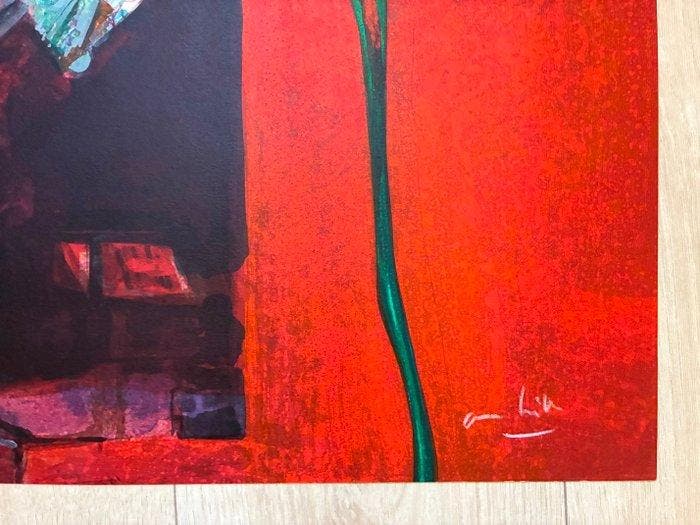 Paul Ambille (1930-2010) - Lorchestre rouge & le violon, Antiek en Kunst, Antiek | Overige Antiek