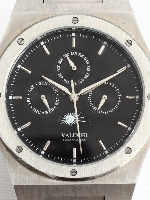 Valuchi - Lunar Calendar Automatic - Zonder minimumprijs -, Handtassen en Accessoires, Horloges | Heren