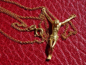 Zilver - Ketting met hanger - Christus in Salvador
