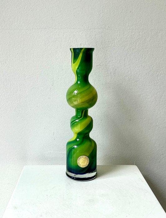 Murano - Carlo Moretti - Vaas - Glas, Antiek en Kunst, Antiek | Glaswerk en Kristal