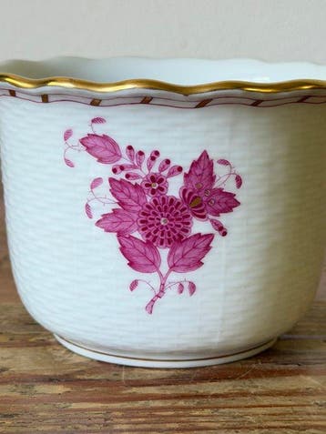 Herend - Jardinière - Porselein - Cachepot, Antiek en Kunst