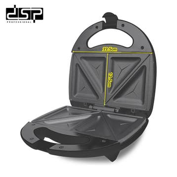 DSP KC1235 Tosti-ijzer - 750W - Voor 4 sneden brood - Zwart, Ophalen of Verzenden