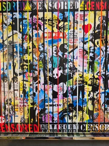 Elmago - Society Bansky graffitis 2