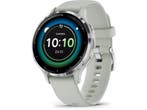 Garmin Venu 3S - Smartwatch - AMOLED-scherm - Zilver (Groen), Handtassen en Accessoires, Smartwatches, Verzenden, Zo goed als nieuw