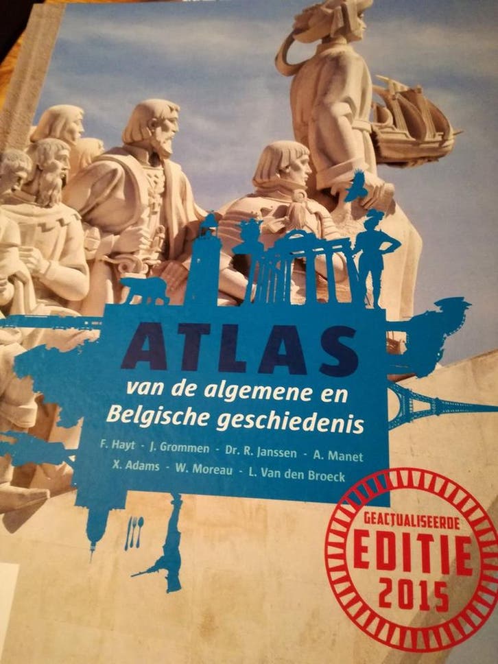Atlas van de algemene en Belgische geschiedenis Franz Hayt, Boeken, Schoolboeken, Gelezen, Verzenden