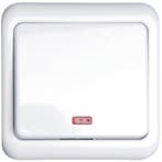 Aigi Cuka Wisselschakelaar 1-voudig Inbouw LED 230V Wit, Verzenden, Nieuw