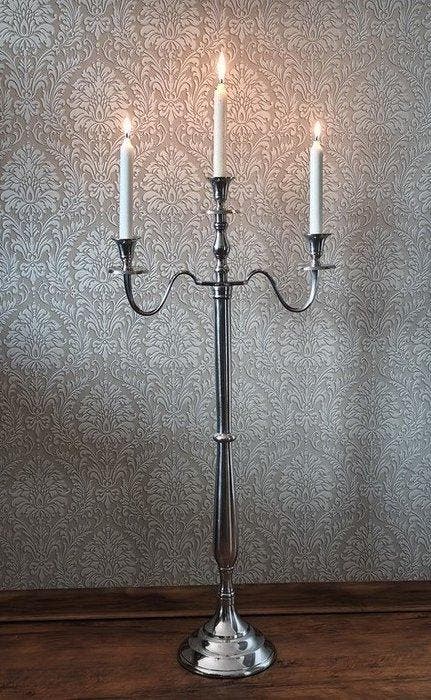 Potny wysoki wiecznik kandelabr - 88 cm - Kaarsenhouder -, Antiquités & Art, Curiosités & Brocante