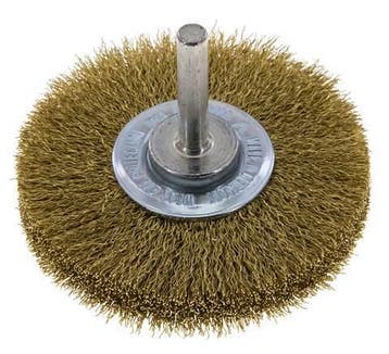 Brosse ronde 70x14 mm Arbre de 6 mm Fil de laiton 0.2 mm, Verzenden