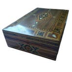 Boîte - Marqueteries - bois avec incrustations - Coffret de, Antiquités & Art