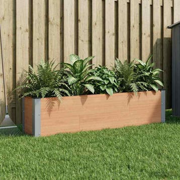 vidaXL Verhoogde plantenbak Bruin 150 x 30 x 36 cm WPC en, Verzenden
