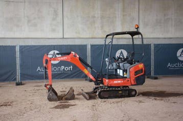 Veiling: Minigraver Kubota KX015-4 Diesel 9.6kW 2014, Ophalen