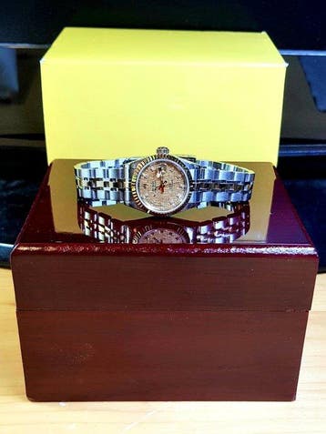 Tudor - Princess Date - GOLD DIAMOND LINEN DIAL - Zonder