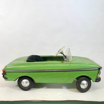 Moskvich Trapauto Pedal Car USSR Sovjet Vintage - Blikken, Antiek en Kunst
