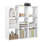 2dekans | Woltu Boekenkast SK047ws met 9 Vakken - Kubusplank, Huis en Inrichting, Kasten | Boekenkasten, Ophalen of Verzenden