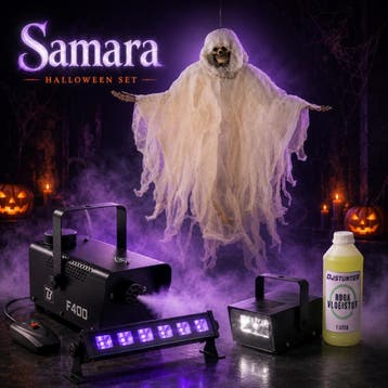 Halloween Set Samara Rookmachine, Verlichting En Decoratie