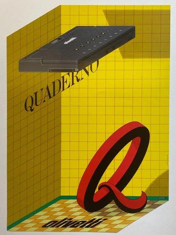 Milton Glaser - OLIVETTI QUADERNO - Jaren 1990