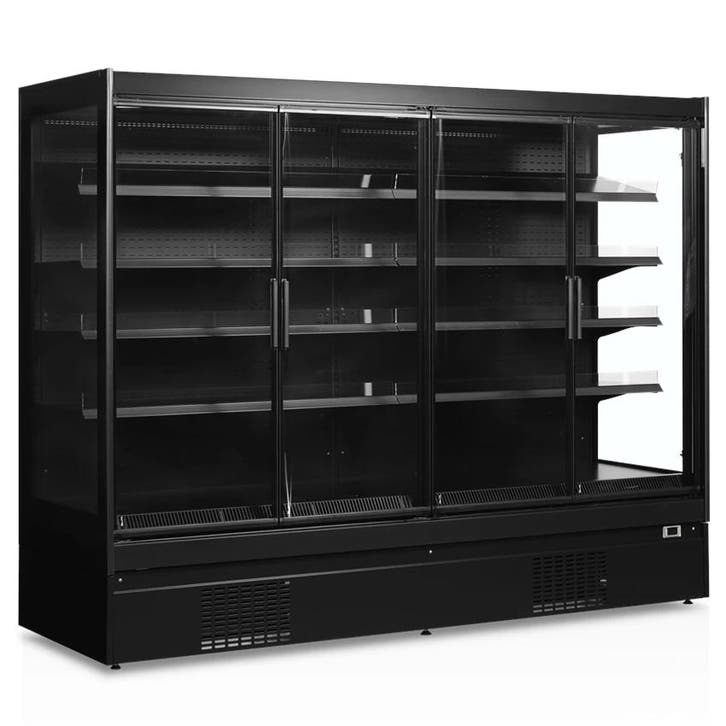 Wandkoeling | EXTRA | Zwart | +2°C/+6°C | Geforceerd |, Zakelijke goederen, Horeca | Keukenapparatuur, Nieuw in verpakking, Verzenden