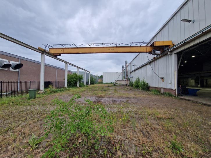 Demag enkelligger bovenloopkraan ± 16.500mm x 10t 001663U, Bricolage & Construction, Outillage | Autres Machines, Enlèvement