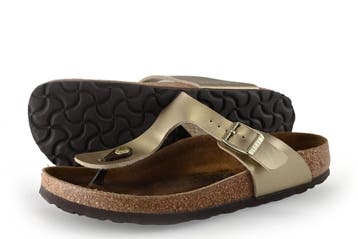 Birkenstock Sandalen in maat 39 Goud, Kleding | Dames, Overige kleuren, Verzenden, Sandalen of Muiltjes, Zo goed als nieuw