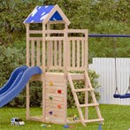 vidaXL Speeltoren Bruin 110,5 x 52,5 x 215cm Massief, Verzenden, Nieuw