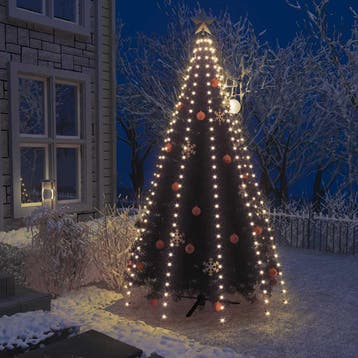 vidaXL Kerstboomverlichting met 300 LEDs net 300 cm, Verzenden