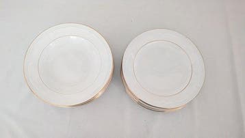 GALVANI Ceramiche - Eetservies voor 6 (12) - Porselein, Goud