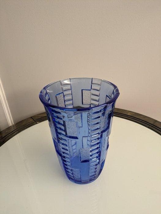 Val Saint Lambert - Charles Graffart, René Delvenne - Vase -, Antiquités & Art, Antiquités | Verre & Cristal
