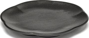 Serax X Sergio Herman Inku Black Ribbed bord M - 13,9 cm..., Verzenden, Nieuw