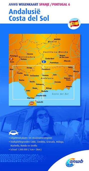 ANWB Wegenkaart Andalusië/Costa del Sol 9789018042967 ANWB, Verzenden, ANWB