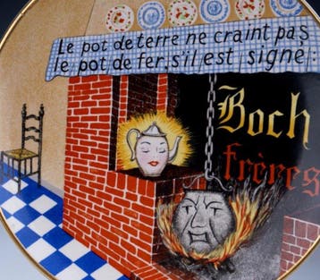 la Louviere - Bord - Keramiek
