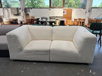 Polspotten Witte Bank - 2-Zitszetel - Ongebruikt, Huis en Inrichting, Zetels | Zetels, Verzenden, 150 tot 200 cm, 75 tot 100 cm