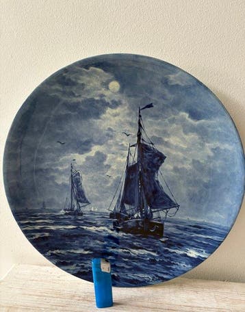 De Porceleyne Fles, Delft - Assiette murale - Céramique -