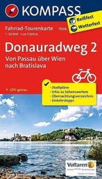 Kompass FTK7004 Donauradweg 2, Von Passau über Wien nach, Verzenden