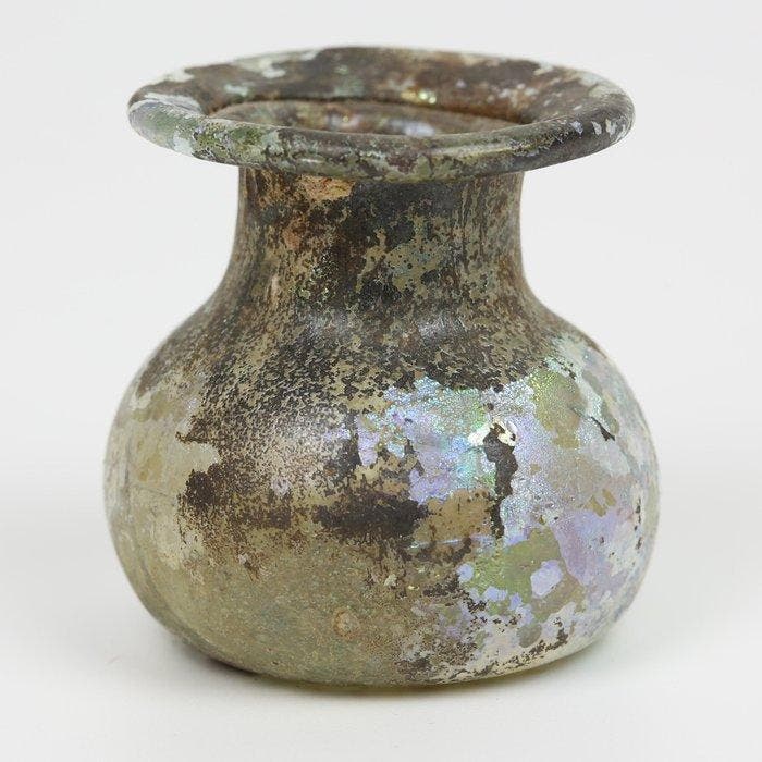 Oud-Romeins Glas Flask (Zonder minimumprijs), Collections, Minéraux & Fossiles