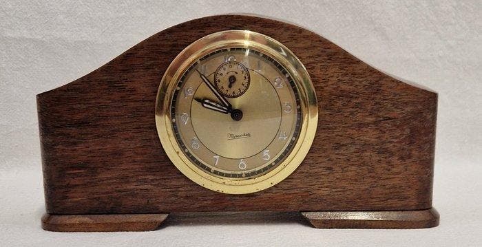 Horloge musicale de cheminée - Merzedes - Bois - 1930-1940, Antiek en Kunst, Antiek | Klokken