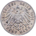 Duitsland, keizerrijk Wilhelm II. 5 Mark 1901 / Württemberg