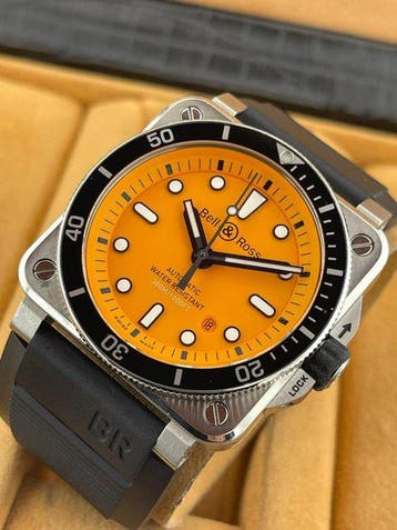 Bell & Ross - Br 03-92 Diver Orange - Sans prix de réserve -, Handtassen en Accessoires, Horloges | Heren, Nieuw