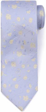 Suitable Stropdas Zijde Bloem Beige maat  Heren, Verzenden