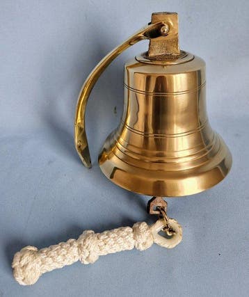 Scheepsbel - Brons - Beugel en allemansend