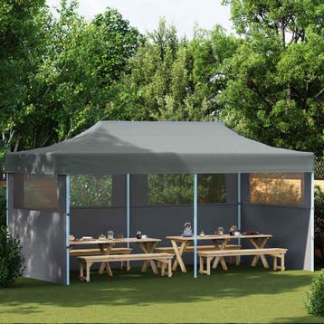 vidaXL Partytent 291 x 580 x 315 cm Antraciet Oxford Stof, Verzenden